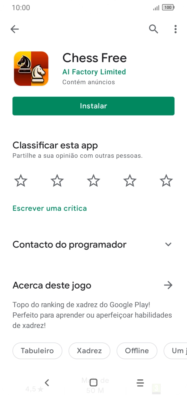 Prima a tecla de início para terminar e voltar ao ecrã inicial.
