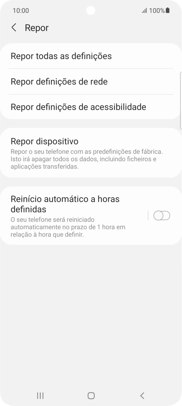 Prima Repor dispositivo.
