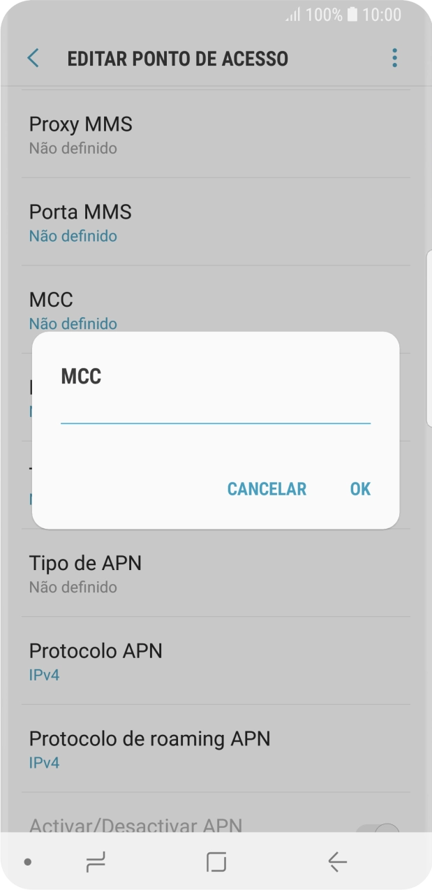 Introduza 268 e prima OK.