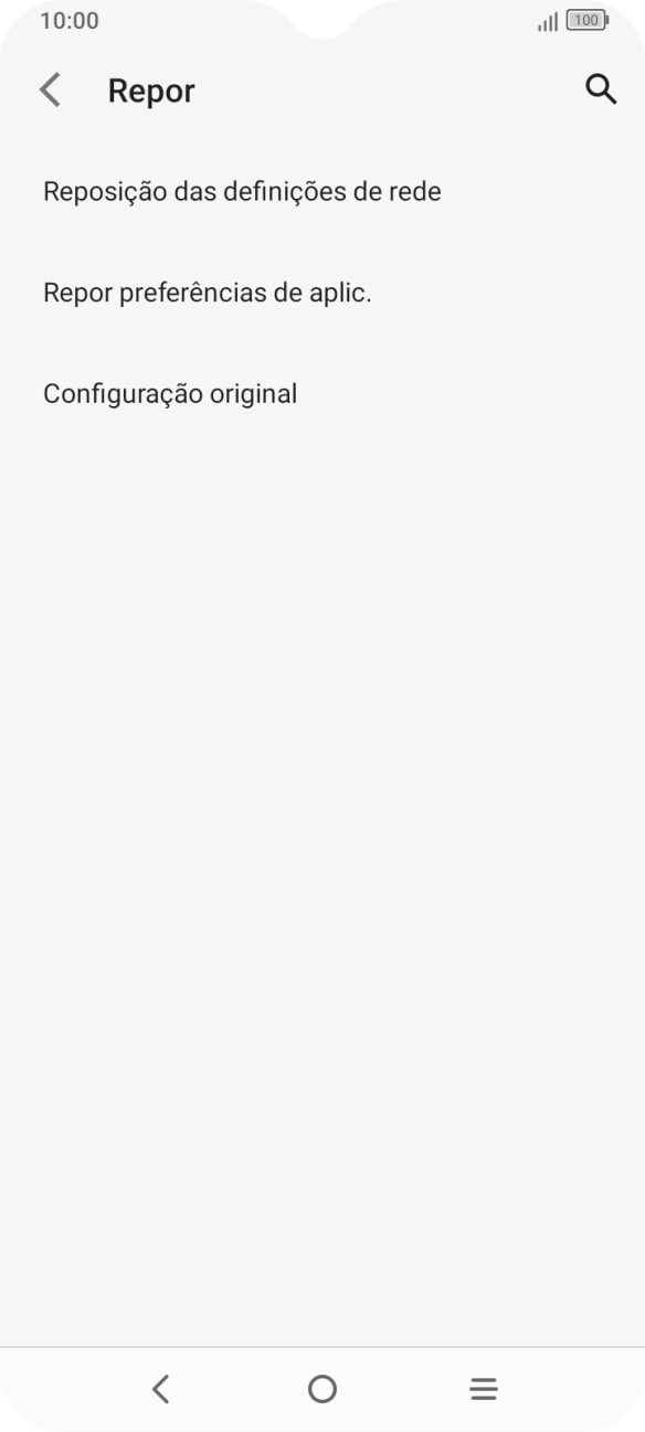 Prima Configuração original.