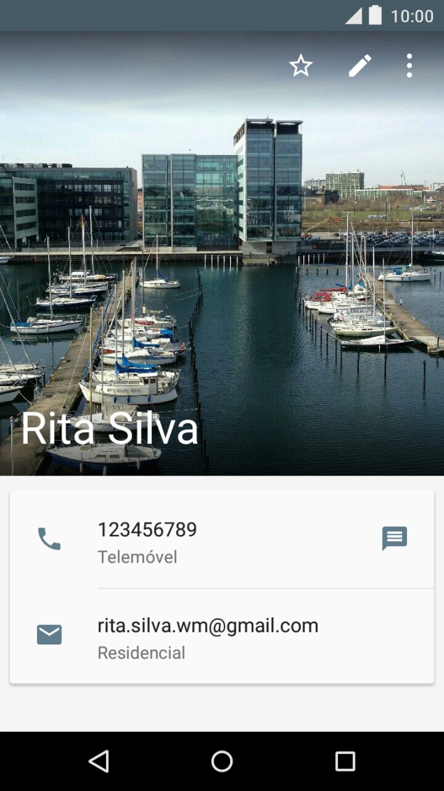 Prima o ícone para editar.