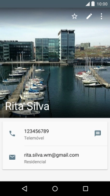 Prima o ícone para editar.