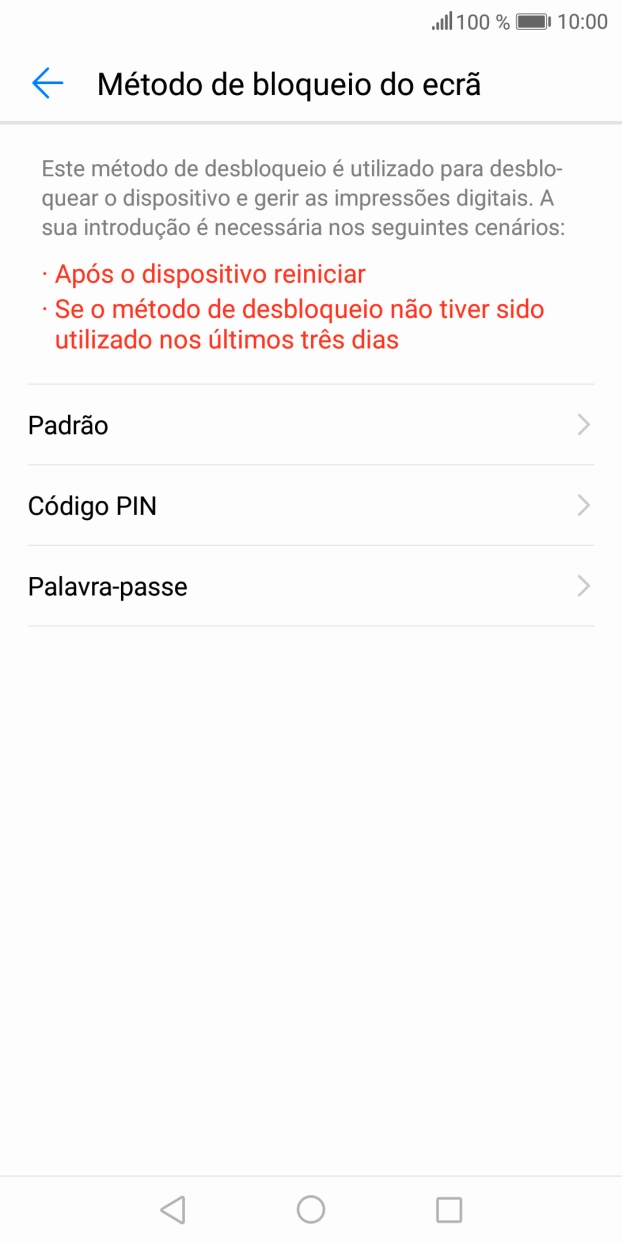 Prima o código de bloqueio do telefone pretendido e siga as indicações no ecrã para estabelecer um código de bloqueio adicional.