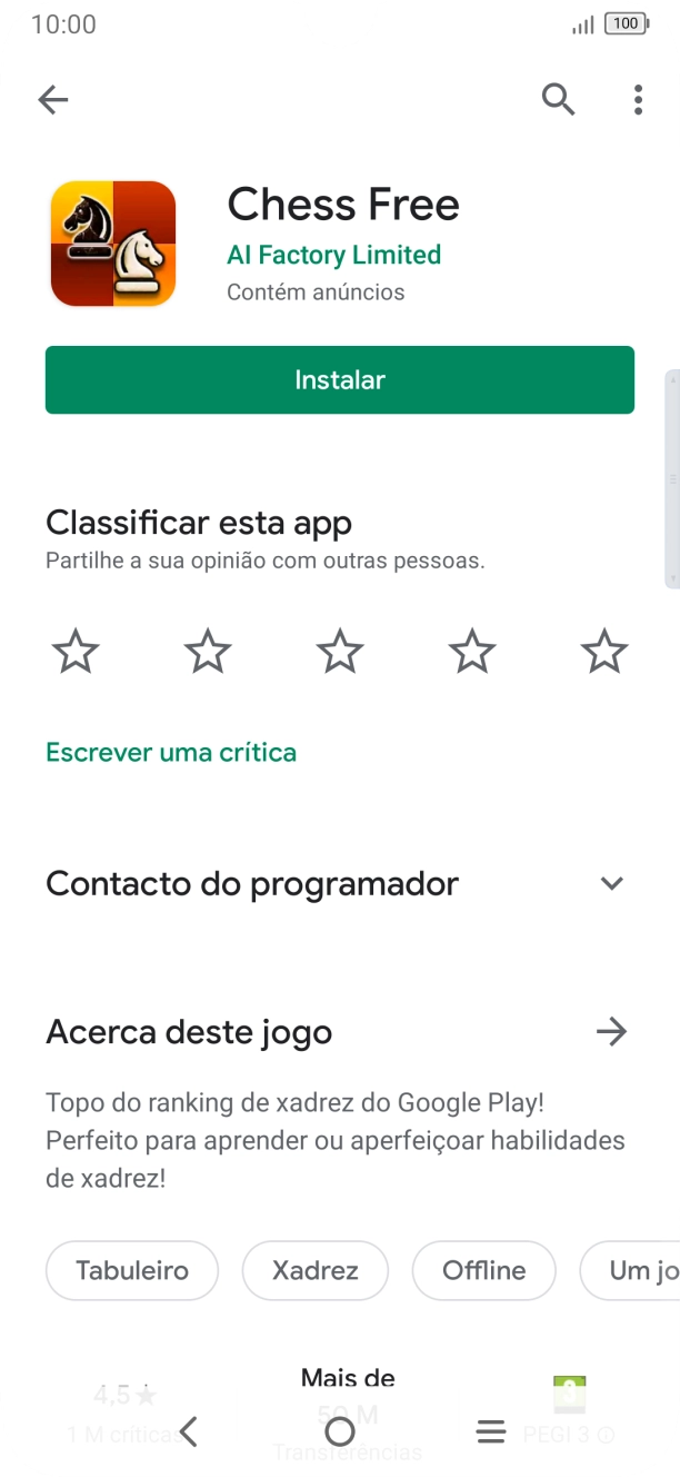 Prima a tecla de início para terminar e voltar ao ecrã inicial.