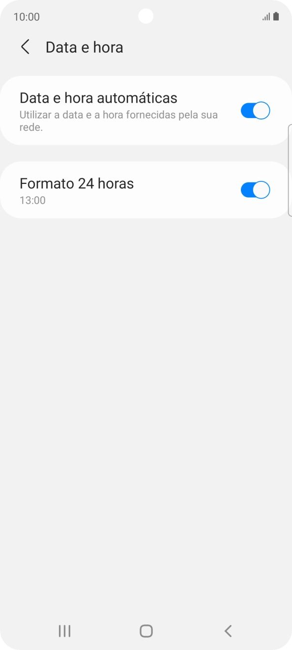 Prima a tecla de início para terminar e voltar ao ecrã inicial.