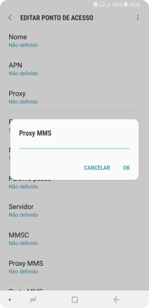 Introduza iproxy.vodafone.pt e prima OK.