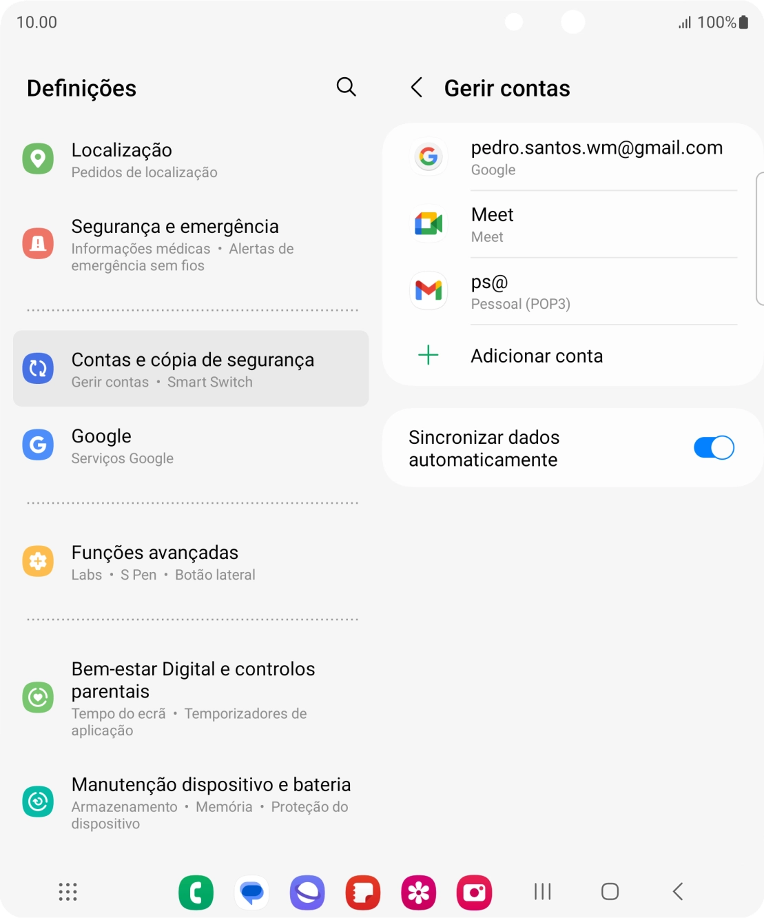 Prima a tecla de início para terminar e voltar ao ecrã inicial.