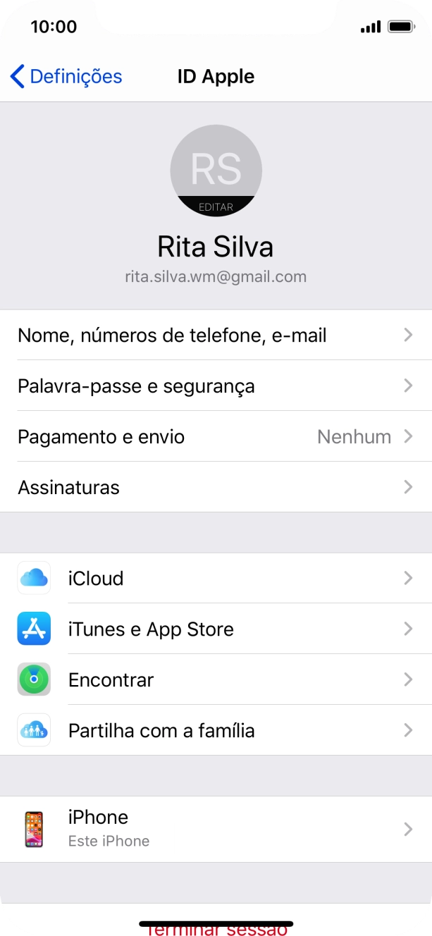 Prima iCloud.