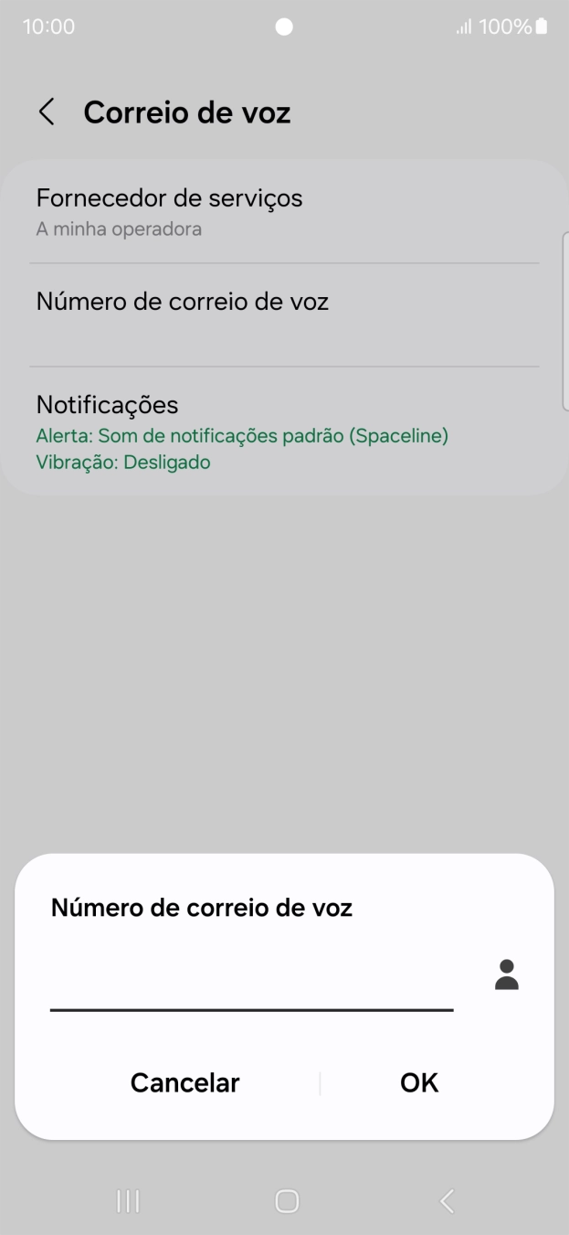 Introduza 123 e prima OK.
