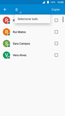 Prima Selecionar tudo.