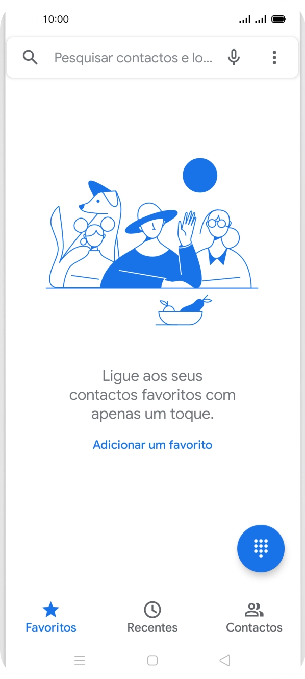 Prima o ícone de menu.