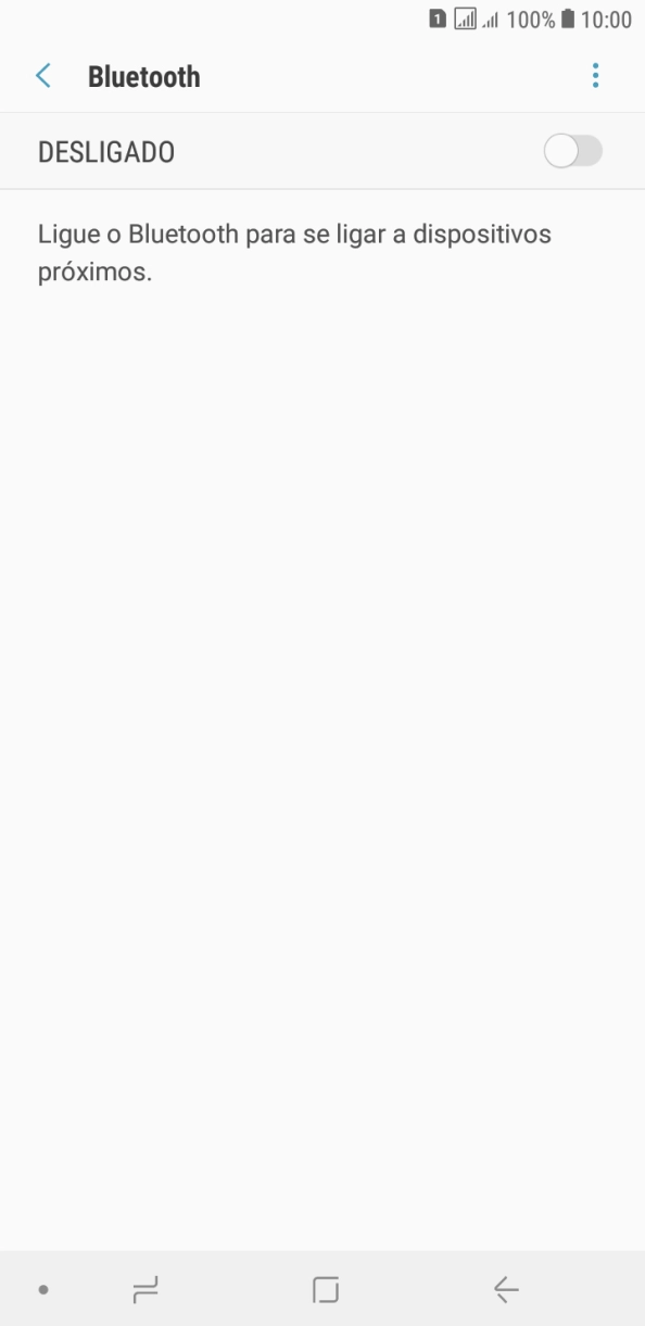 Prima o indicador para ativar a função.