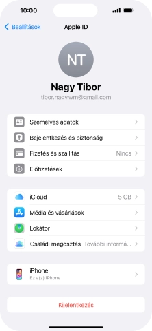 Húzd az ujjad felfelé a kijelző aljáról, hogy visszatérj a kezdőképernyőhöz.