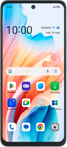 Imagen 1: Vista frontal del OPPO A79 5G - LightSkyBlue
