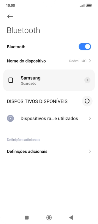 Prima a tecla de início para terminar e voltar ao ecrã inicial.