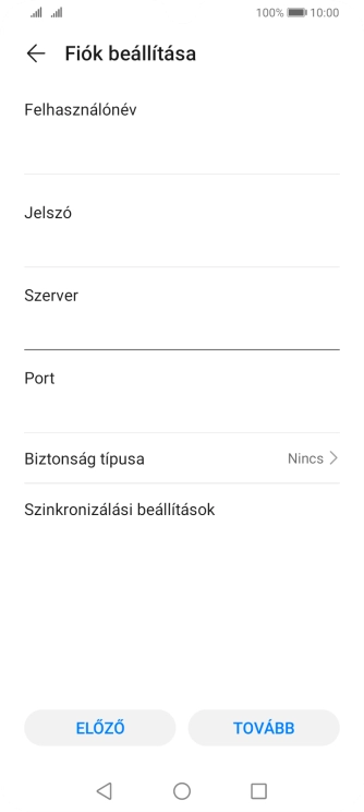 Kattints a „Port” alatti mezőre, és írd be a következőt: 110.