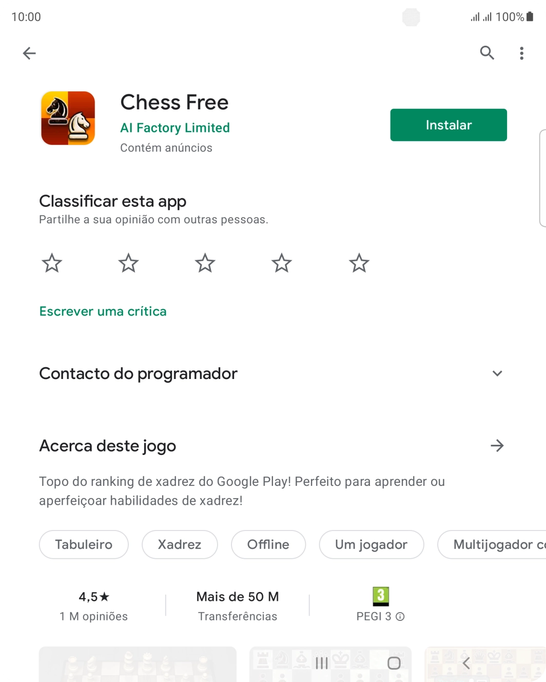 Prima a tecla de início para terminar e voltar ao ecrã inicial.