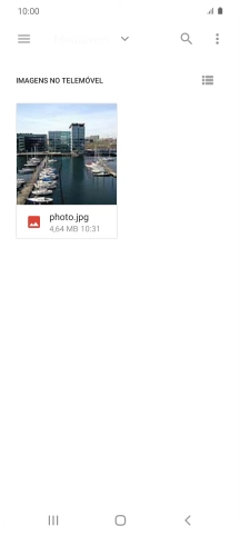 Prima o ficheiro pretendido.