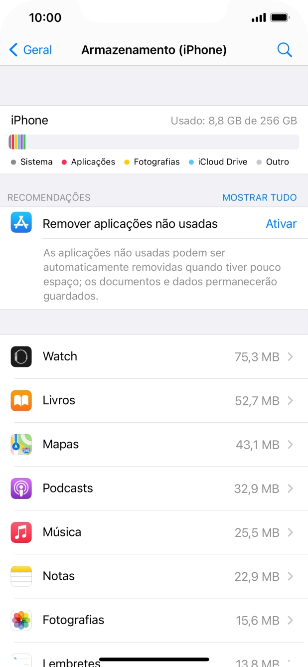 Prima a app pretendida.