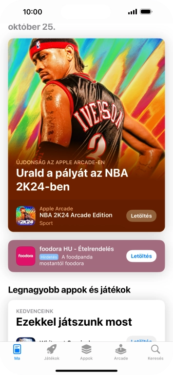 Válaszd a Keresés lehetőséget.