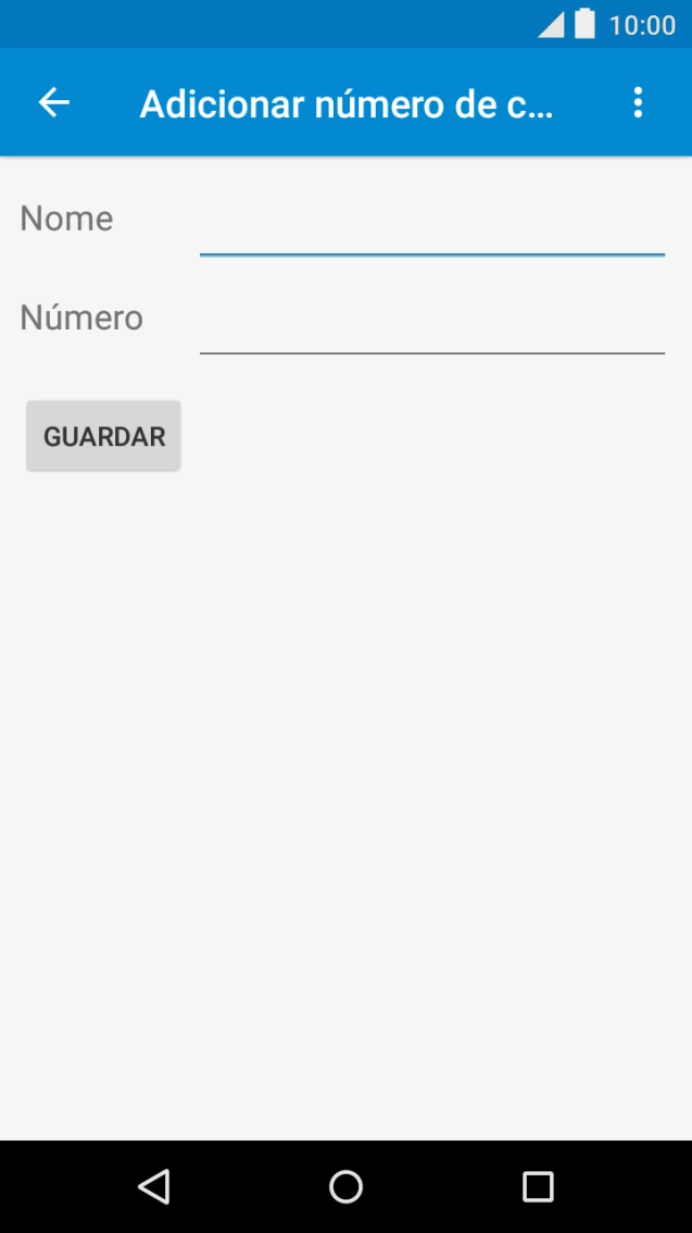 Prima o campo junto a 