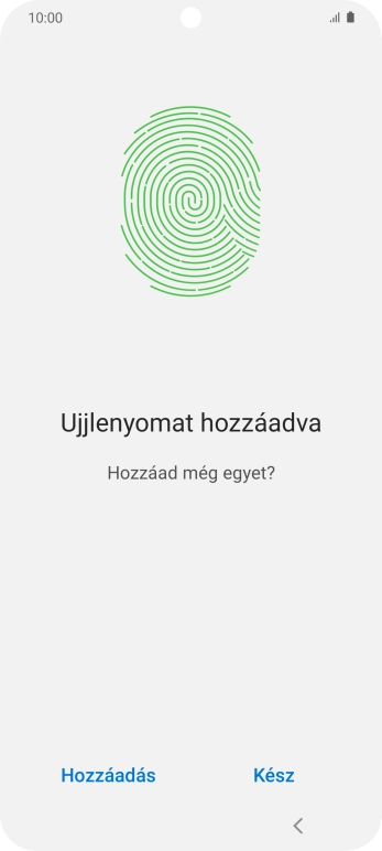Válaszd a Kész lehetőséget.