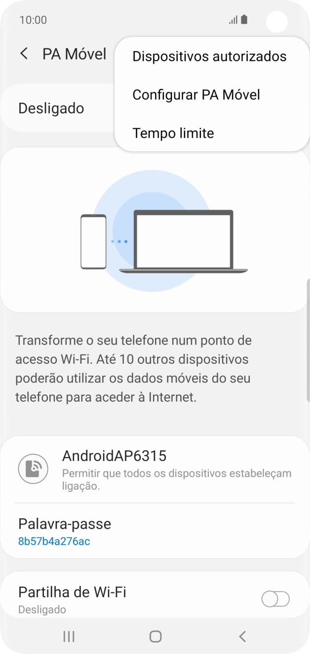 Prima Configurar PA Móvel.