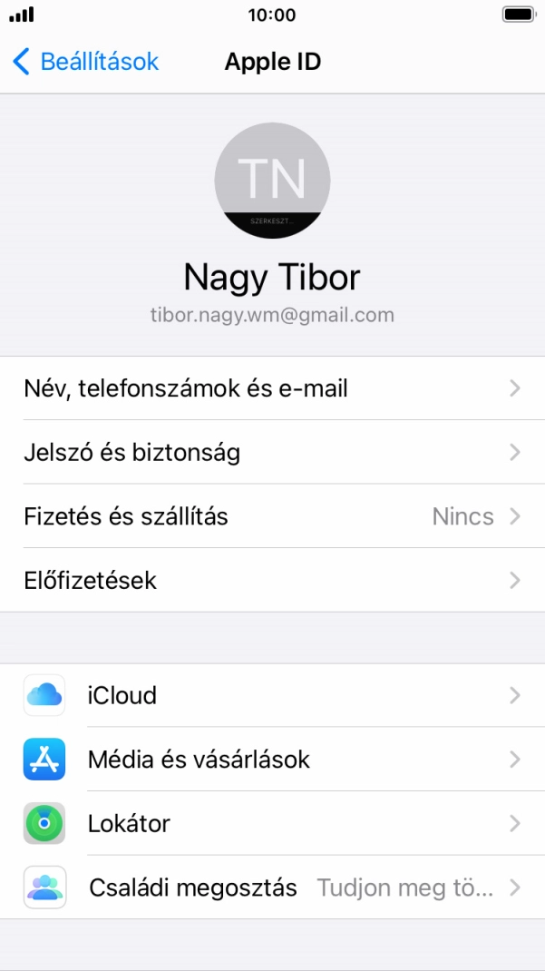 A befejezéshez, és ahhoz, hogy visszatérhess a főképernyőhöz, nyomd meg a főgombot.
