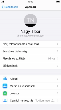 A befejezéshez, és ahhoz, hogy visszatérhess a főképernyőhöz, nyomd meg a főgombot.