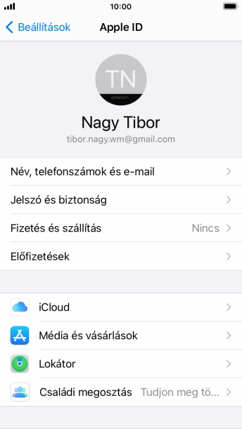 A befejezéshez, és ahhoz, hogy visszatérhess a főképernyőhöz, nyomd meg a főgombot.