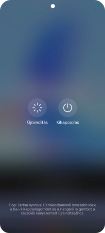 Válaszd a Kikapcsolás lehetőséget.