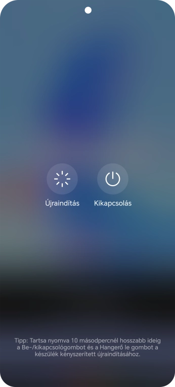 Válaszd a Kikapcsolás lehetőséget.
