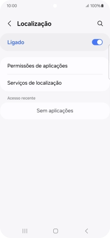 Prima Permissões de aplicações.