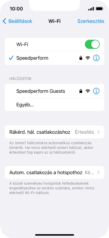 Húzd az ujjad felfelé a kijelző aljáról, hogy visszatérj a kezdőképernyőhöz.