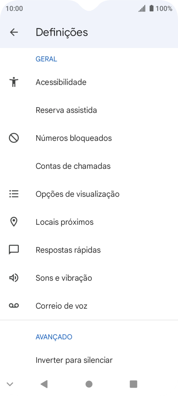 Prima Contas de chamadas.