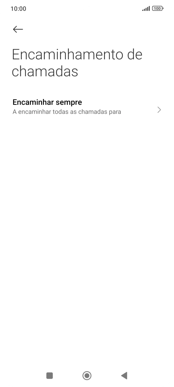 Prima o tipo de desvio pretendido.