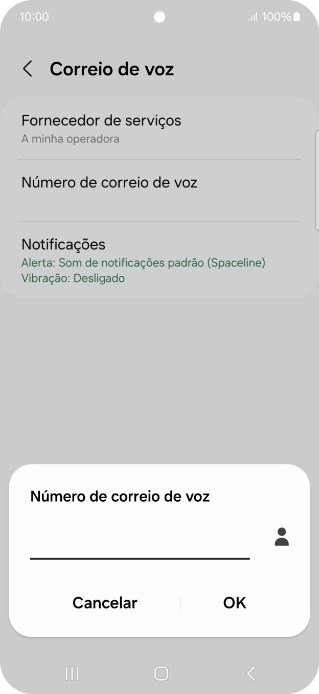 Introduza 123 e prima OK.