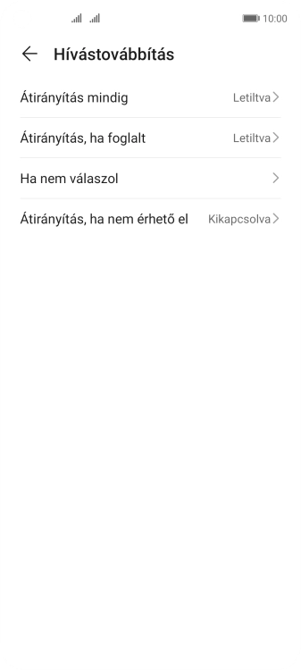 Húzd az ujjad felfelé a kijelző aljáról, hogy visszatérj a kezdőképernyőhöz.