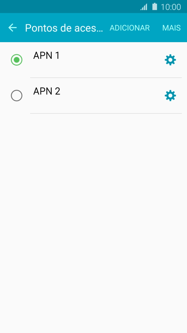 Prima o campo junto à ligação de dados para a ativar.