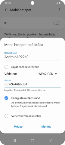 Válaszd a Mentés lehetőséget.