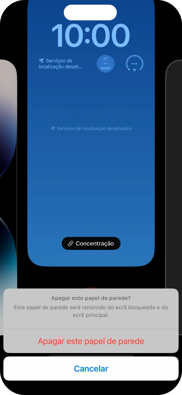 Prima Apagar este papel de parede.