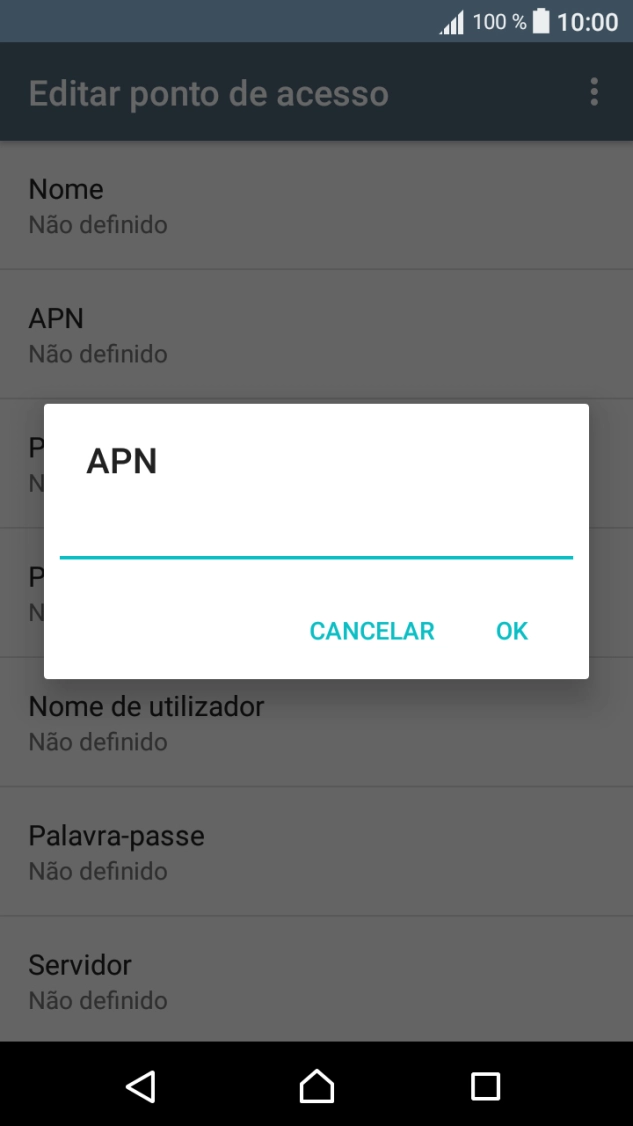 Introduza net2.vodafone.pt e prima OK.