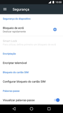 Prima Bloqueio de ecrã.