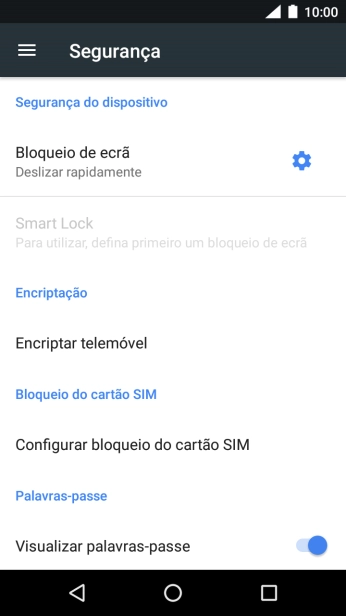 Prima Bloqueio de ecrã.