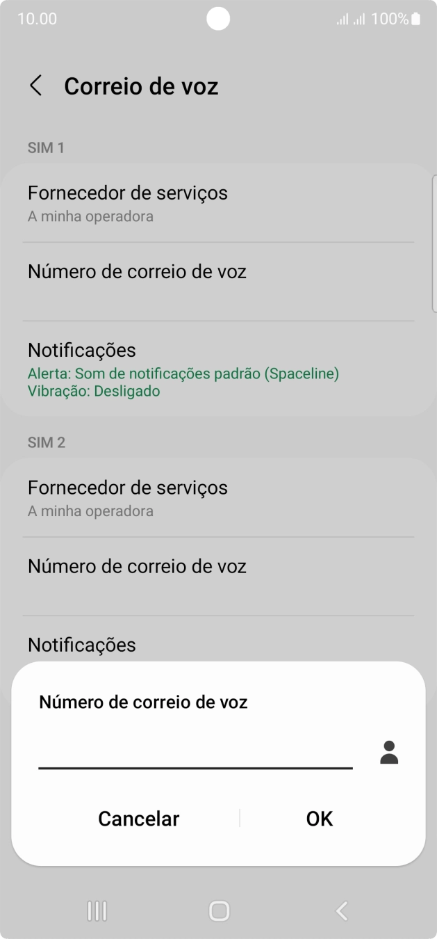 Introduza 123 e prima OK.
