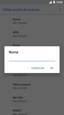 Introduza Vodafone MMS e prima OK.