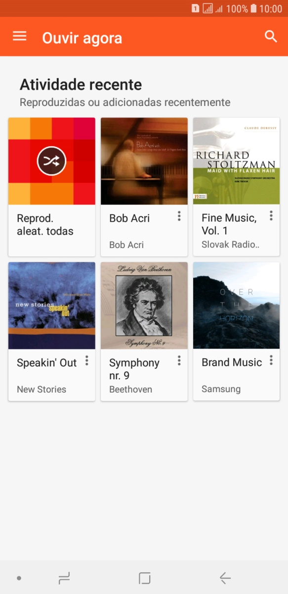 Deslize o dedo sobre o ecrã da esquerda para a direita.