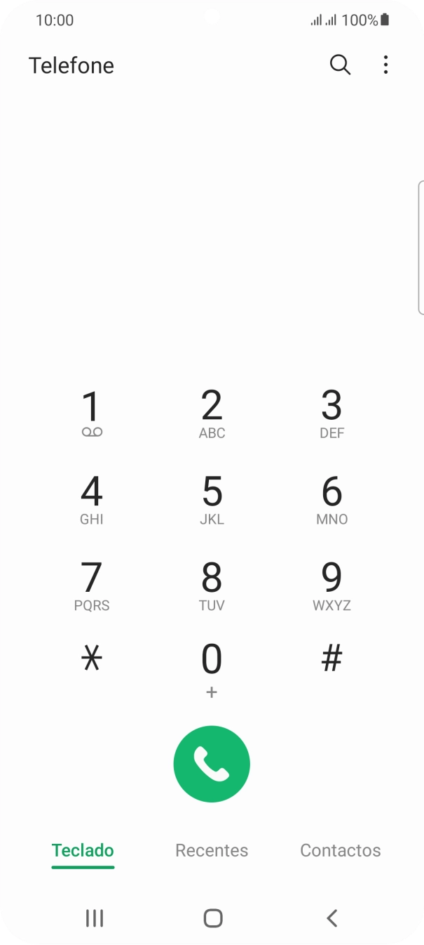 Prima o ícone de menu.