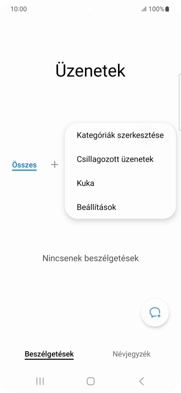 Válaszd a Beállítások lehetőséget.