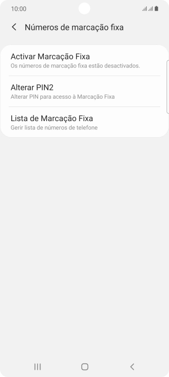 Prima Activar Marcação Fixa.